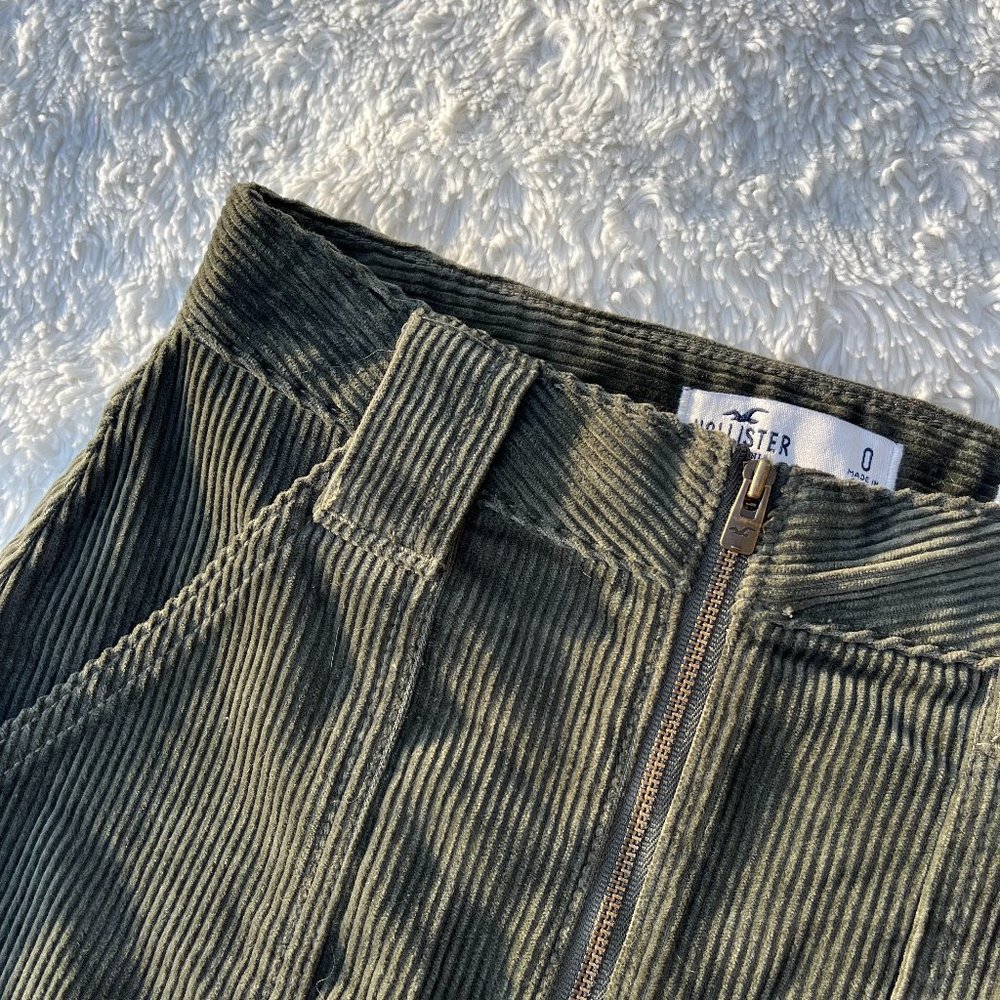 Green Corduroy Skirt